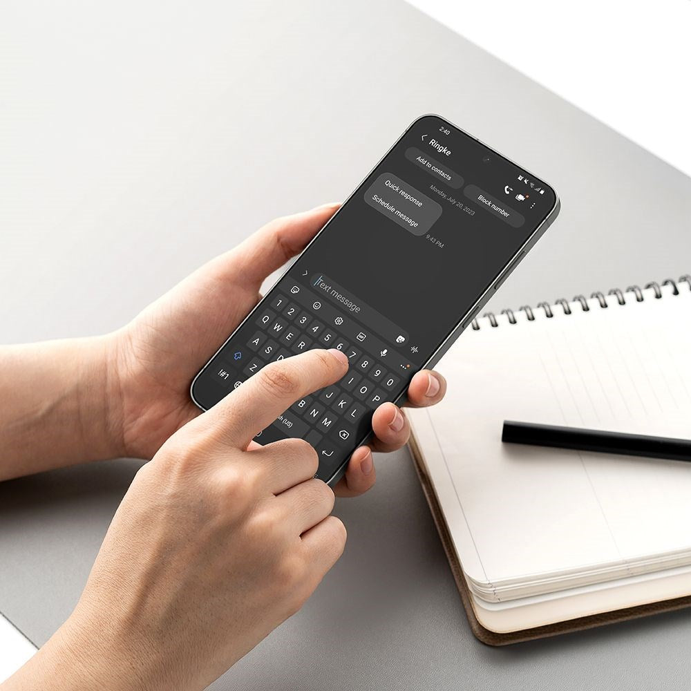 Ringke Samsung Galaxy S25 Easy Slide Härdat Glas Skärmskydd – Transparent