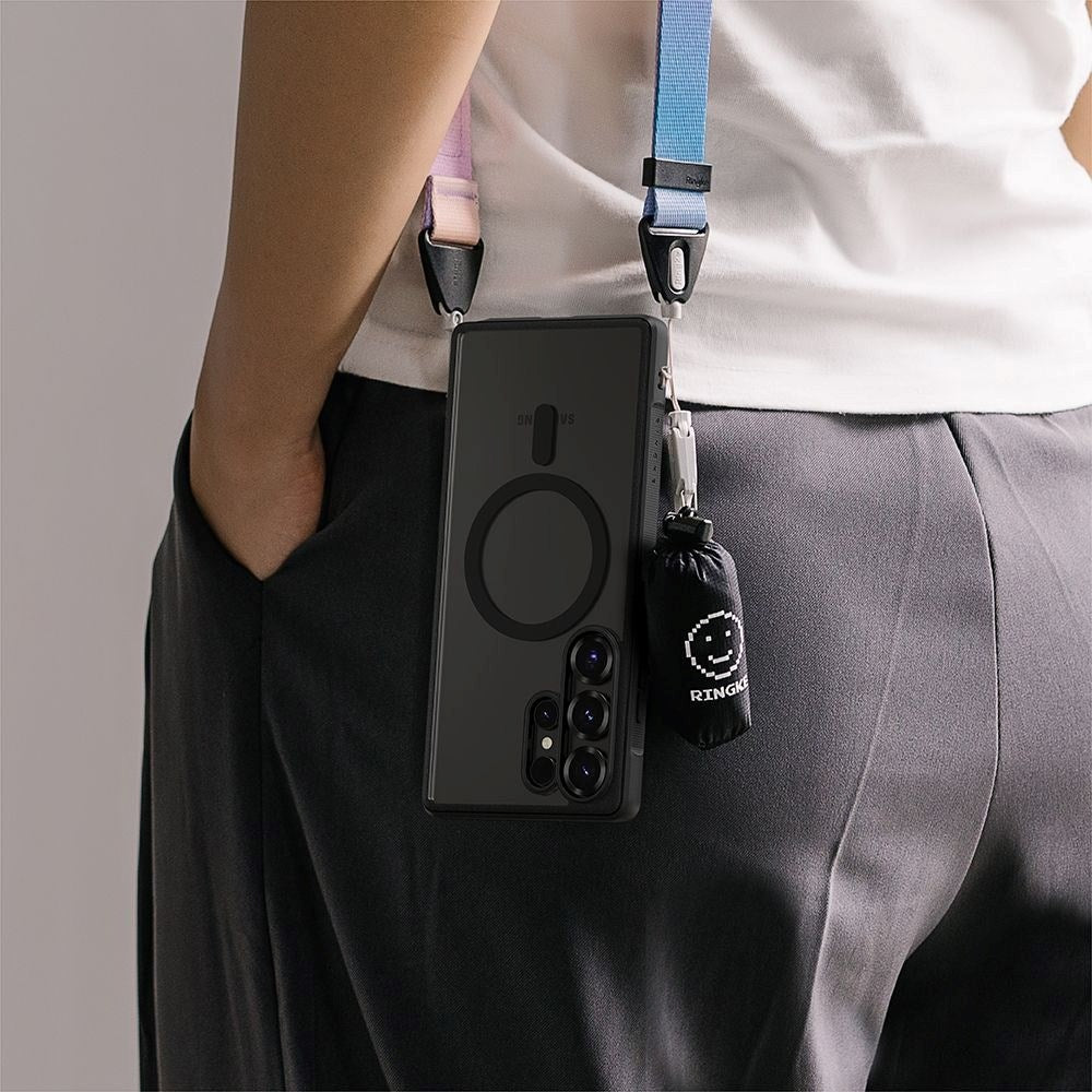 Samsung Galaxy S25 Ultra Ringke Fusion Bold Skal - MagSafe Kompatibel - Genomskinlig / Svart