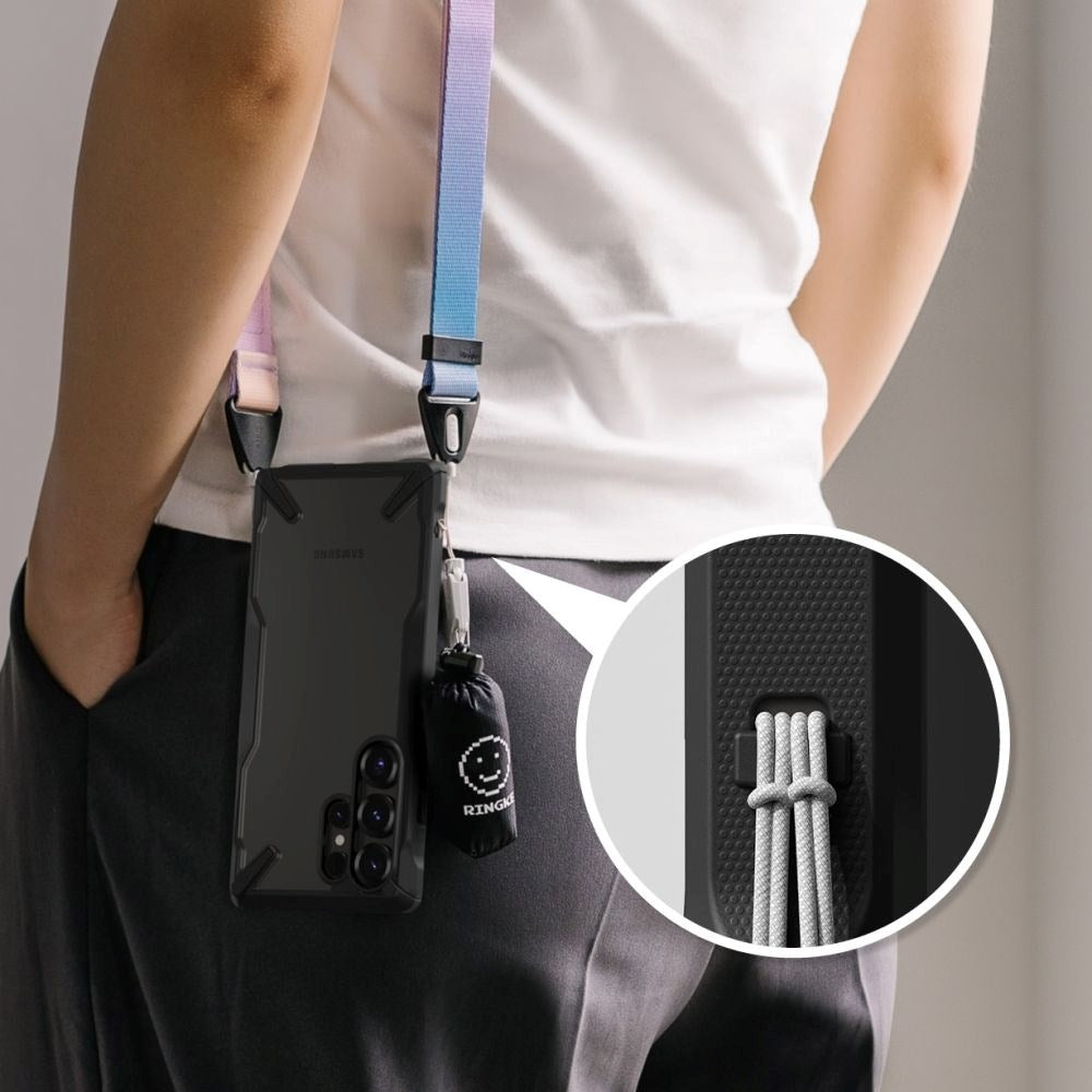 Samsung Galaxy S25 Ultra Ringke Fusion X Skal - Genomskinlig / Svart