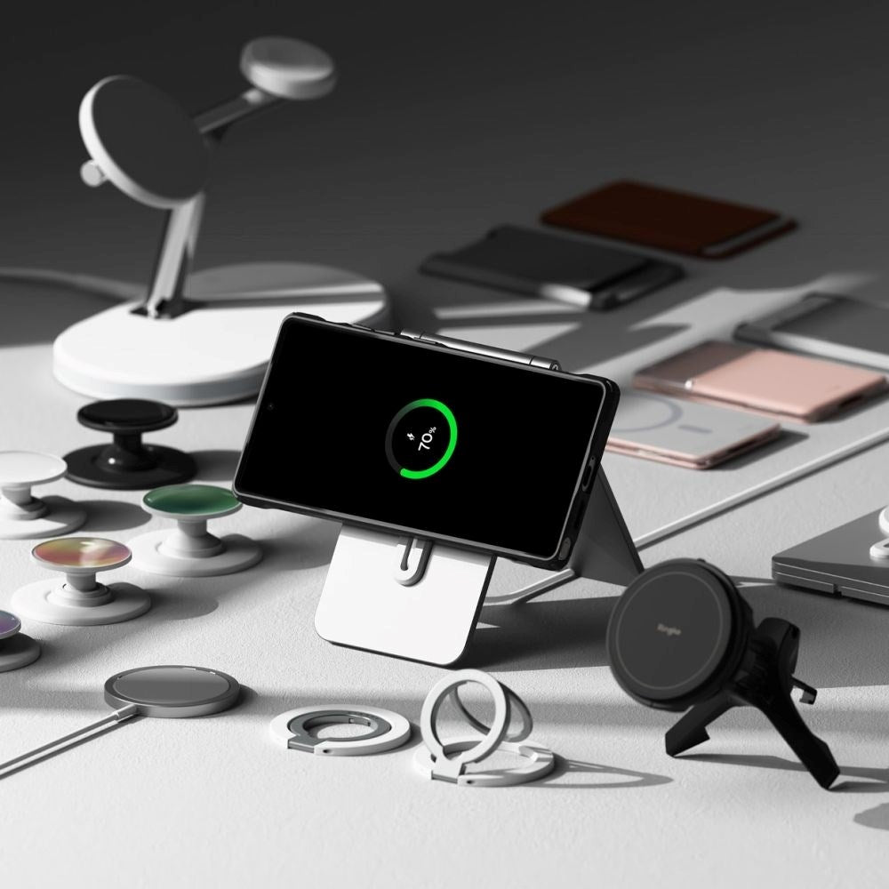 Samsung Galaxy S25 Ultra Ringke Fusion X Skal - MagSafe Kompatibel - Genomskinlig / Svart