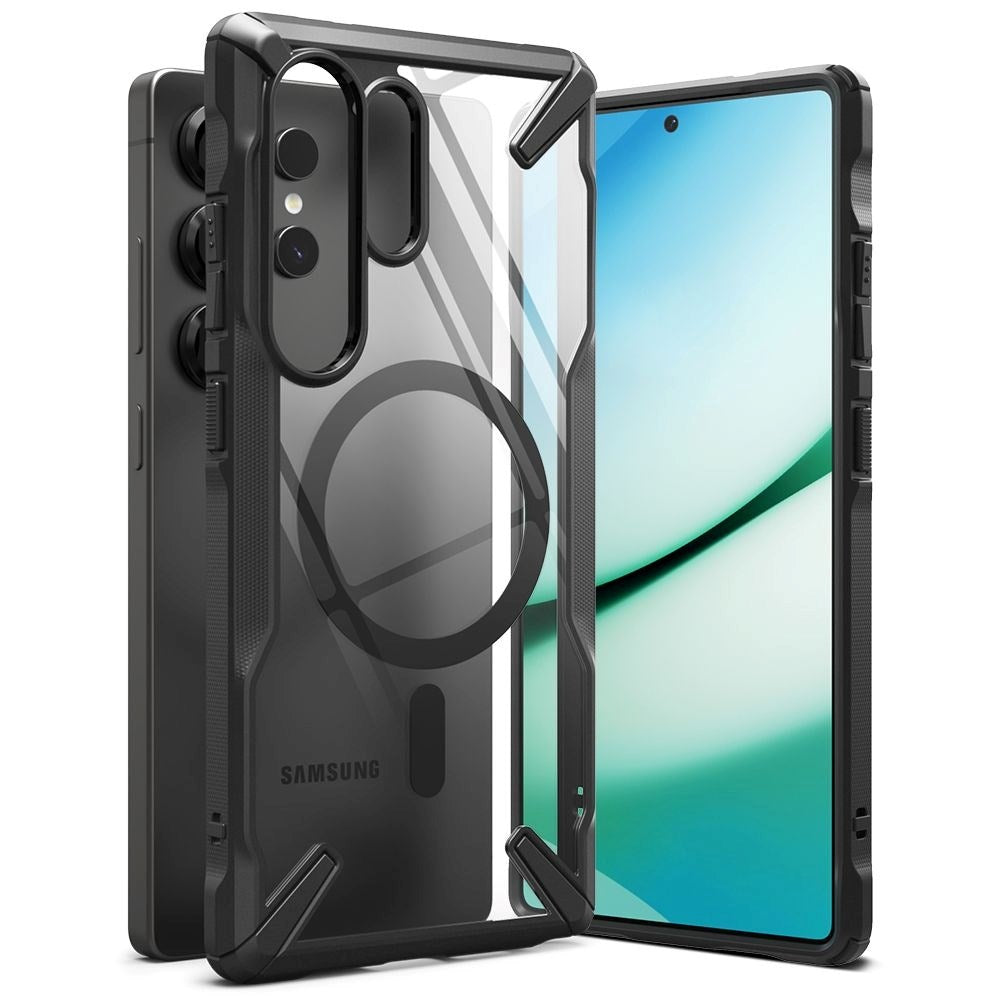 Samsung Galaxy S25 Ultra Ringke Fusion X Skal - MagSafe Kompatibel - Genomskinlig / Svart