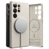 Ringke Samsung Galaxy S25 Ultra Silikon Magnetiskt MagSafe Skal - Greige