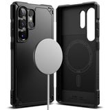 Samsung Galaxy S25 Ultra - Ringke Rugged Gear Plast Skal - MagSafe Kompatibel - Svart