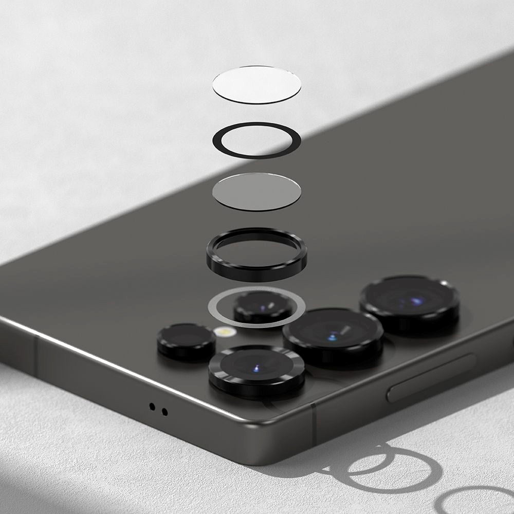 Samsung Galaxy S25 Ultra - Ringke Kameralinsskyddsglas - 2 st - Svart