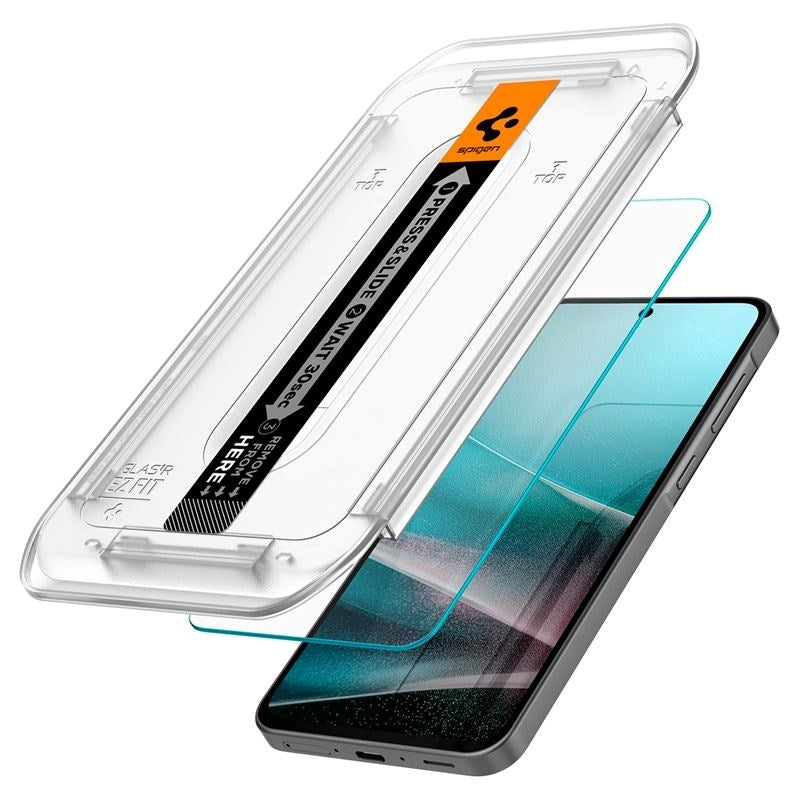 Samsung Galaxy A36 (5G) Spigen EZ Fit Glas tR Skärmskydd - 2 st - Case Friendly - Genomskinlig