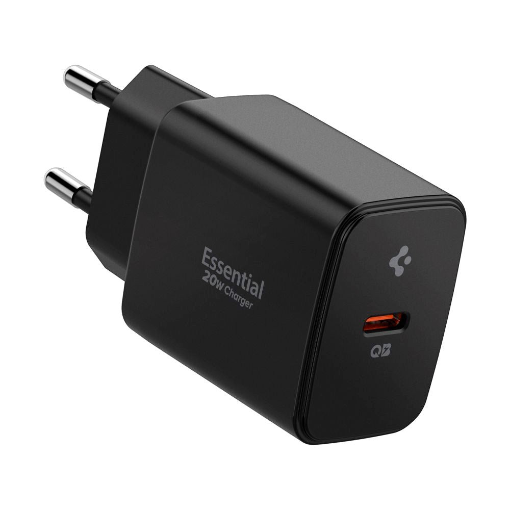 Spigen 20W Väggladdare m. 1x USB-C - Svart