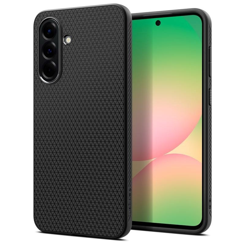 Samsung Galaxy A56 (5G) Spigen Liquid Air - Flexibelt Plast Skal - Matt Svart
