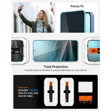 Samsung Galaxy S25 / S24 Spigen Glass tR EZ Fit HD Skärmskyddsglas - Privacy - 2 st - Genomskinlig