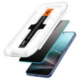 Samsung Galaxy S25 / S24 Spigen Glass tR EZ Fit HD Skärmskyddsglas - Privacy - 2 st - Genomskinlig