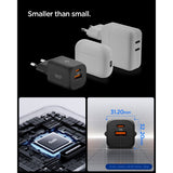Spigen Essential 35W Väggladdare m. 1 x USB-C & 1 x USB-A - Svart