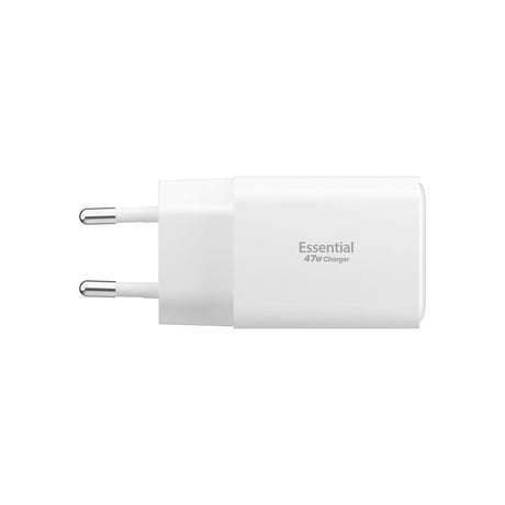Spigen Essential 47W Väggladdare med 2 x USB-C & 1 x USB-A - Vit