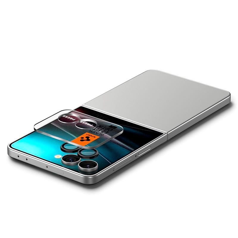 Samsung Galaxy Z Flip7 Spigen Glass tR EZ Fit Optik Pro HD - 2 st - Svart
