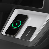 Spigen Wireless Charging Pad Skal för Tesla Model Y Juniper - Vit