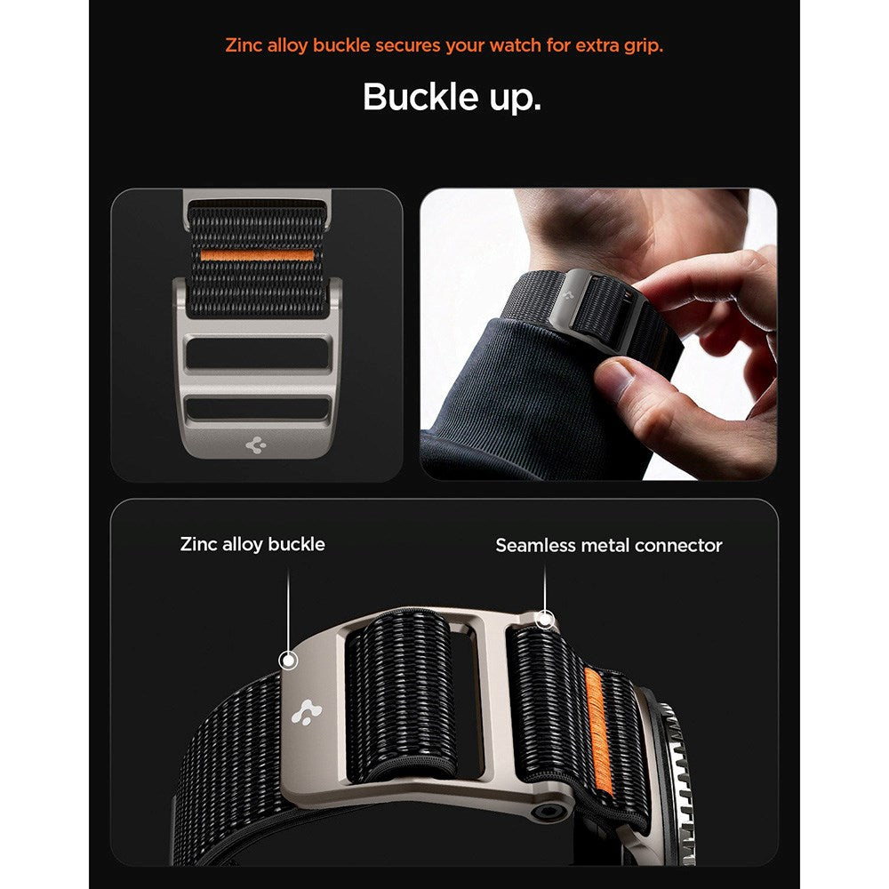 Samsung Galaxy Watch 8 / 8 Classic (40 / 44 / 46mm) Spigen DuraPro Flex Klockarmband - Svart