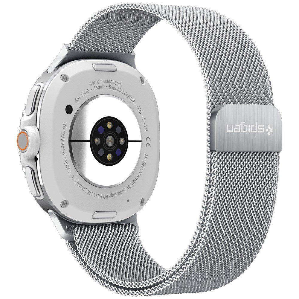Samsung Galaxy Watch 8 / 8 Classic (40 / 44 / 46mm) Spigen Metal Fit Klockarmband - Silver