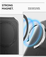 Spigen Hopfällbar Korthållare med 1 Kortplats - MagSafe Kompatibel - Svart