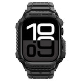 Apple Watch 11 (42mm) Spigen Rugged Armor Pro 2 Skal m. Rem - Svart