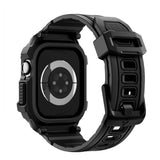 Apple Watch 11 (42mm) Spigen Rugged Armor Pro 2 Skal m. Rem - Svart