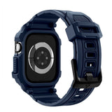 Apple Watch 11 (42mm) Spigen Rugged Armor Pro 2 Skal m. Rem - Blå