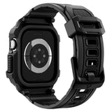Apple Watch 11 (46mm) Spigen Rugged Armor Pro 2 Skal m. Rem - Svart