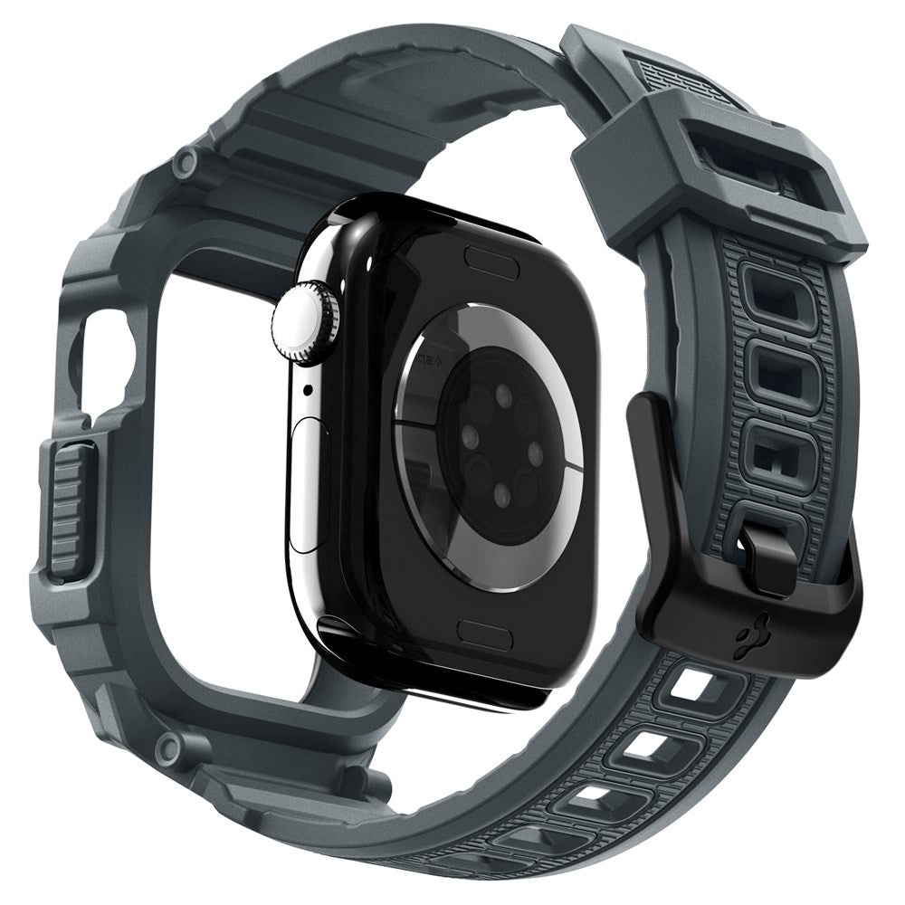 Apple Watch 11 (46mm) Spigen Rugged Armor Pro 2 Skal m. Rem - Grå