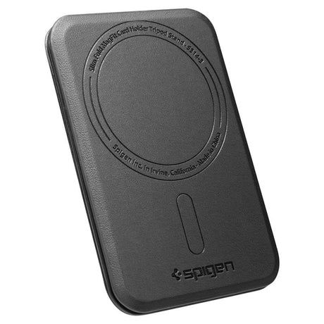 Spigen Slim Fold Korthållare för 1 Kort med Stativfunktion - MagSafe Kompatibel - Svart