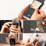 Ringke Wallet Slide Grip - Magnetisk Kortficka m. Ställfunktion - MagSafe Kompatibel - Svart