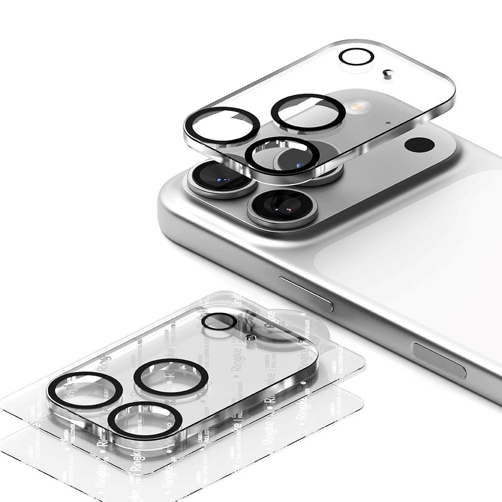 iPhone 17 Pro Max Ringke Kameralinsskydd Glas - 2 st. - Genomskinlig / Svart