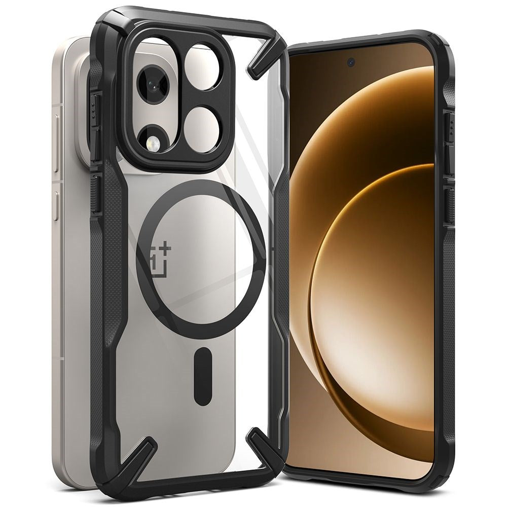 OnePlus 15 Ringke Fusion X Skal - MagSafe Kompatibel - Svart / Genomskinlig