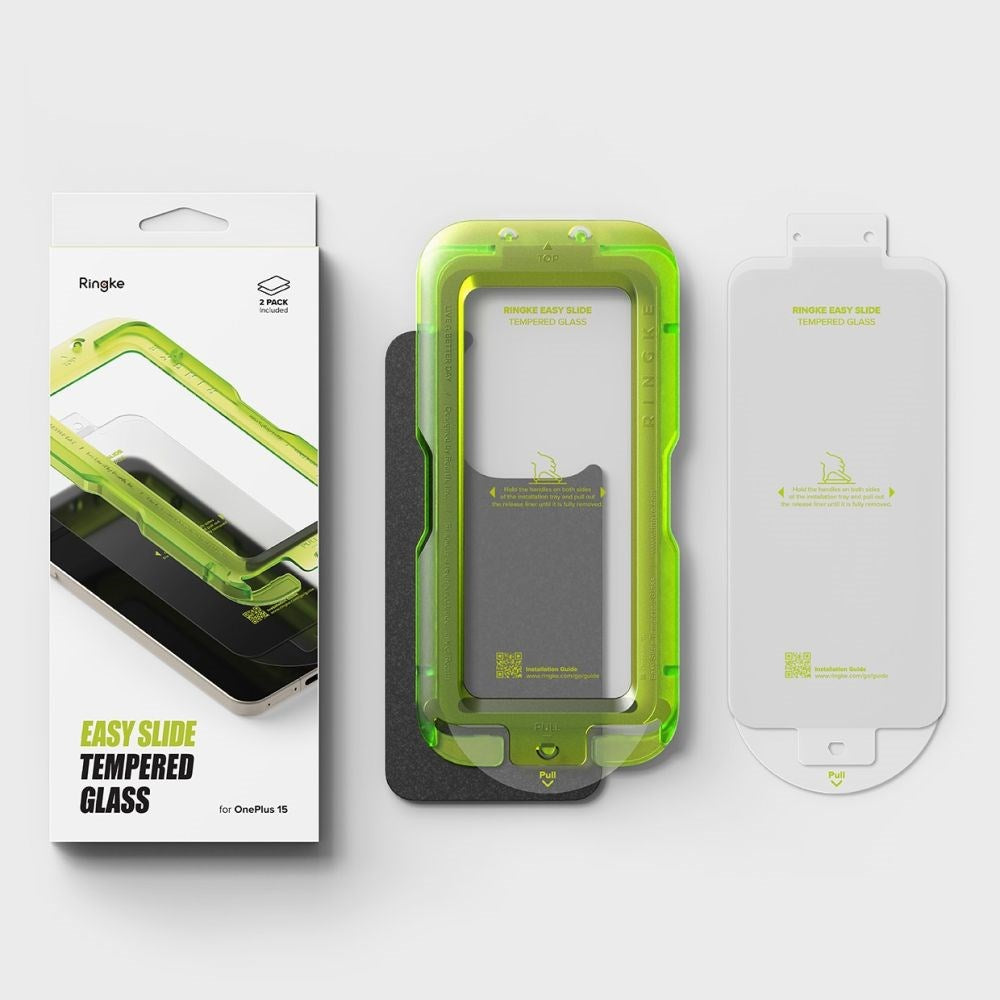 OnePlus 15 Ringke Skärmskydd Glas 2-Pack - Genomskinlig