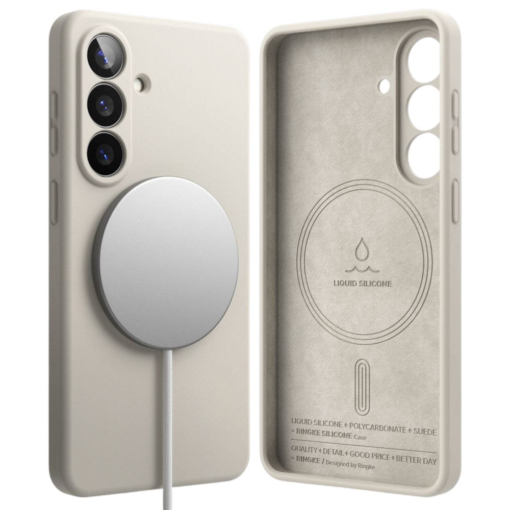 Samsung Galaxy S26 Ringke Silikon Skal - MagSafe Kompatibel - Beige
