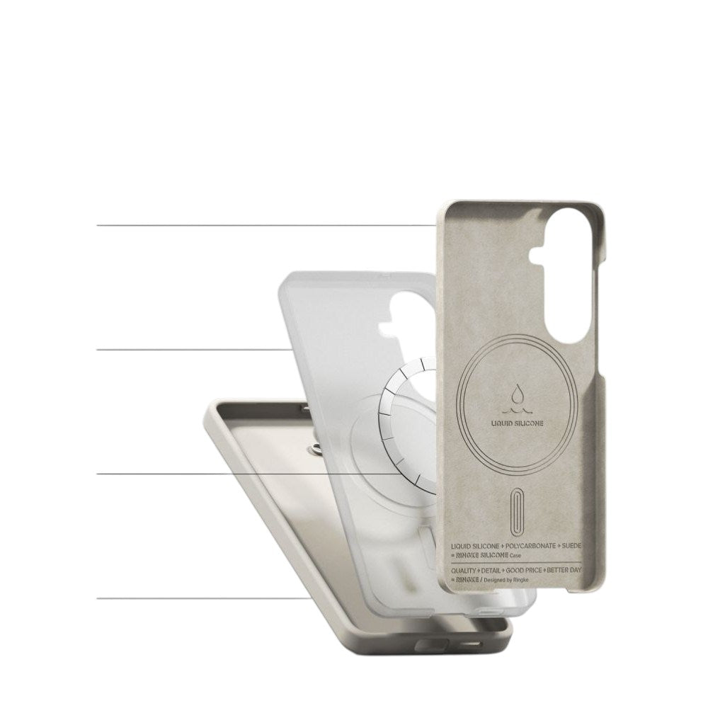 Samsung Galaxy S26 Ringke Silikon Skal - MagSafe Kompatibel - Beige