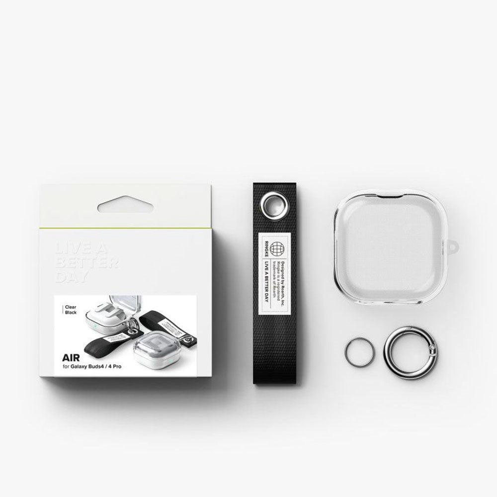 Samsung Galaxy Buds 4 / 4 Pro Ringke Air Plast Skal - Genomskinlig