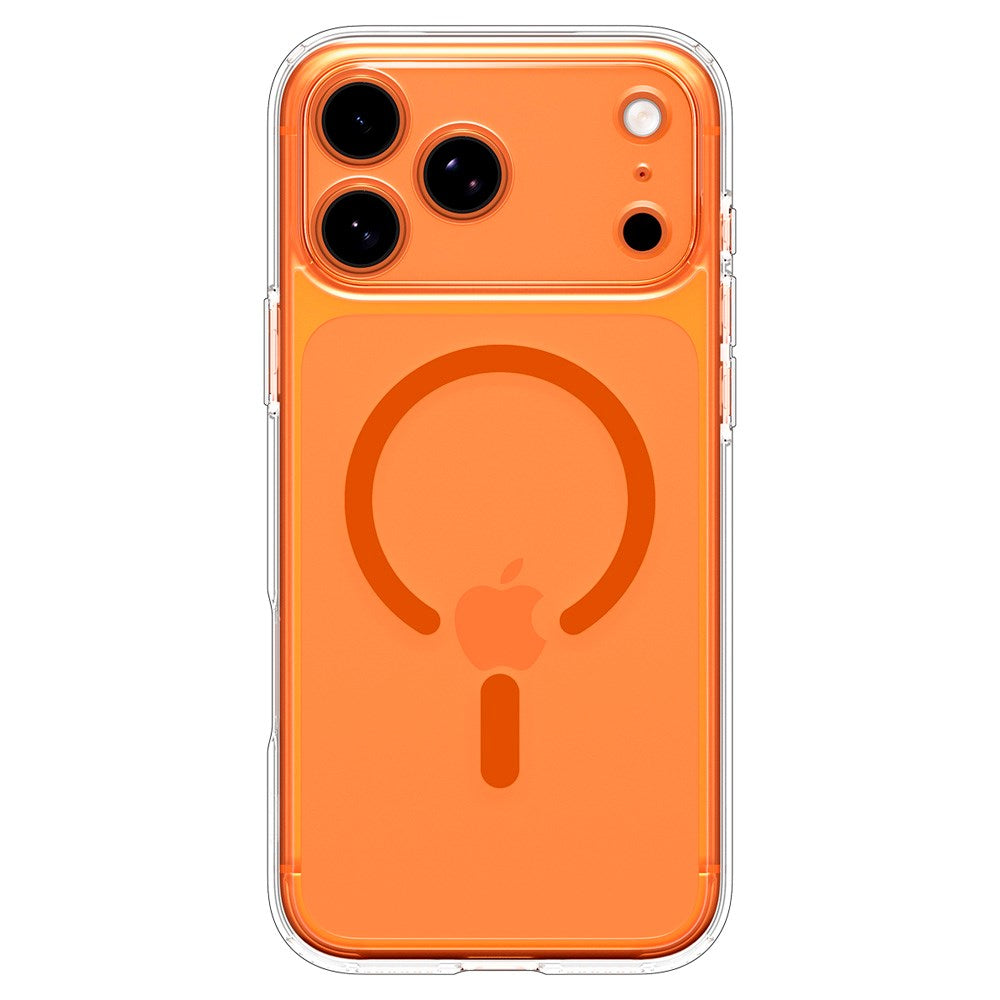 iPhone 17 Pro Spigen Ultra Hybrid Skal - MagSafe Kompatibel - Genomskinlig / Orange