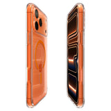 iPhone 17 Pro Spigen Ultra Hybrid Skal - MagSafe Kompatibel - Genomskinlig / Orange