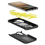 Samsung Galaxy A57 Spigen Tough Armor T Skal med Stativ - Svart