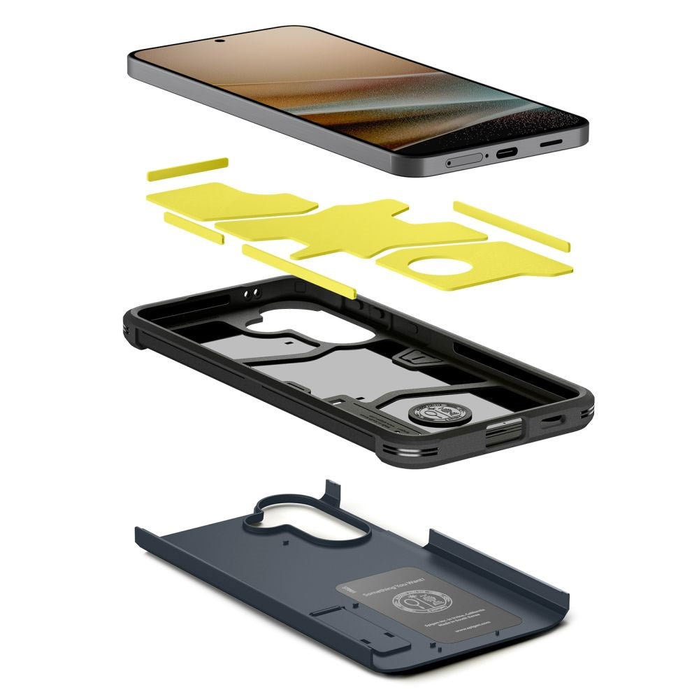 Samsung Galaxy A57 Spigen Tough Armor T Skal med Stativ - Blå
