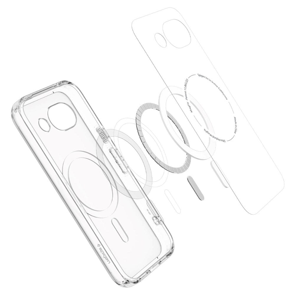 Google Pixel 10a Spigen Ultra Hybrid Skal - MagSafe Kompatibel - Genomskinlig