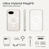 Google Pixel 10a Spigen Ultra Hybrid Skal - MagSafe Kompatibel - Genomskinlig