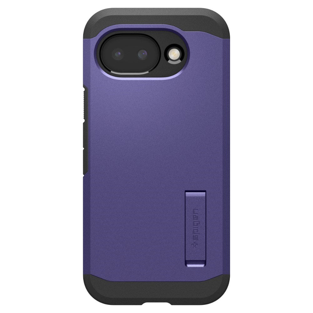 Google Pixel 10a Spigen Tough Armor Hybrid Skal m. Stativfunktion - MagSafe Kompatibel - Lila