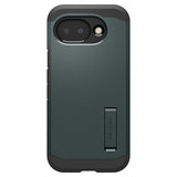 Google Pixel 10a Spigen Tough Armor Hybrid Skal m. Stativfunktion - MagSafe Kompatibel - Grön