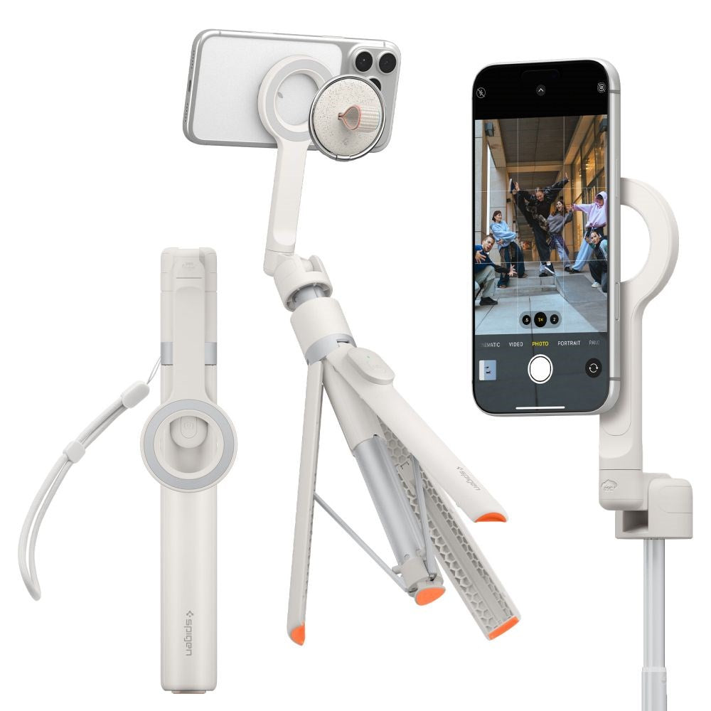 S582W Bluetooth Selfie Stick Tripod Spigen - MagSafe Kompatibel - Beige