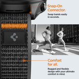 Spigen Athlex Air Universal Nylonrem (22mm) - Svart / Orange