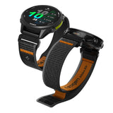 Universal Garmin 22mm QuickFit Spigen Athlex Air Nylonrem - Svart / Orange