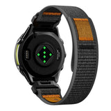 Universal Garmin 22mm QuickFit Spigen Athlex Air Nylonrem - Svart / Orange