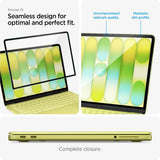 MacBook Neo 13 A18 Pro (2026) Spigen Glass tR Slim Härdat Skärmskyddsglas - Genomskinlig / Svart Kant