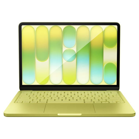 MacBook Neo 13 A18 Pro (2026) Spigen Glass tR Slim Härdat Skärmskyddsglas - Genomskinlig / Svart Kant