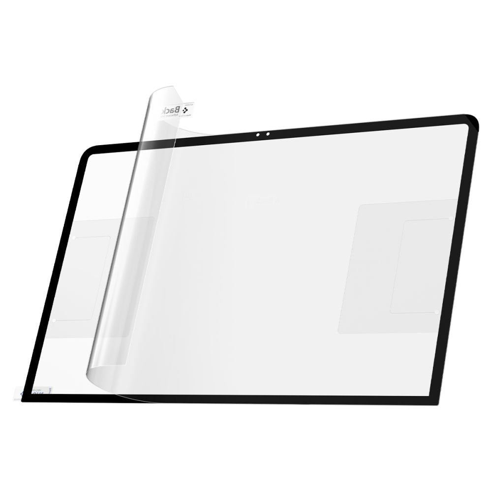 MacBook Neo 13 A18 Pro (2026) Spigen Glass tR Slim Härdat Skärmskyddsglas - Genomskinlig / Svart Kant