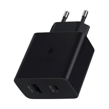 Samsung Super Fast Charge 35W Duo Väggladdare med USB-C PD & USB-A - Svart