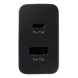 Samsung Super Fast Charge 35W Duo Väggladdare med USB-C PD & USB-A - Svart